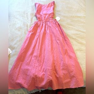 NWT Petal and Pup Cut-Out Midi Dress -Pink